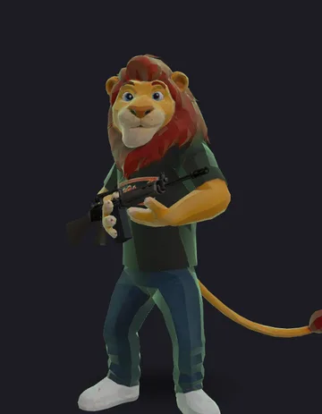 Leão do Proerd - personagem do CORO SOLTO: Treta Suprema